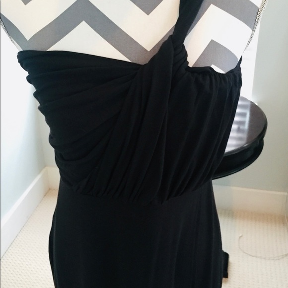 NWT/ Rosie Pope, Black, One Shoulder Long Dress, Size Medium - Picture 6 of 12